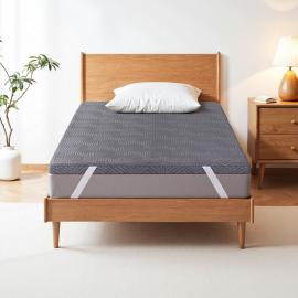 Single 8cm Memory Foam Mattress Topper with Dual Layer Foam and Bamboo Cover