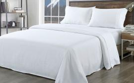 King Bamboo Blend Sheet Set and Bamboo Pillows Ultra Soft - White