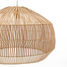 Natural Hand-Woven Bamboo Cage Pendant Lamp Light