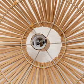 Natural Hand-Woven Bamboo Cage Pendant Lamp Light