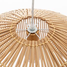 Natural Hand-Woven Bamboo Cage Pendant Lamp Light