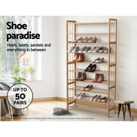 10-tier Bamboo Shoe Rack